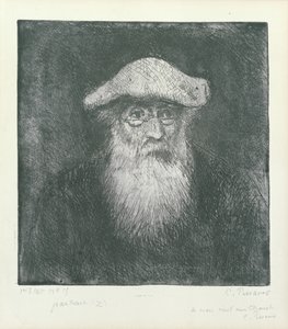 Självporträtt av Camille Jacob Pissarro